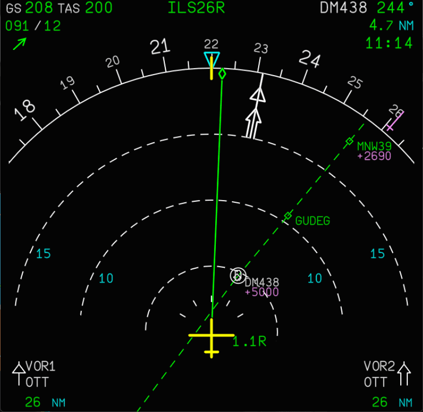 Heading to intercept ILS Heading to intercept ILS