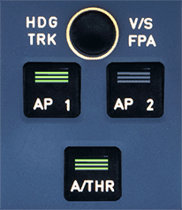 Autopilot and Autothrust buttons Autopilot and Autothrust buttons