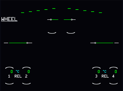 Lower ECAM Wheel page after gear up Lower ECAM Wheel page after gear up