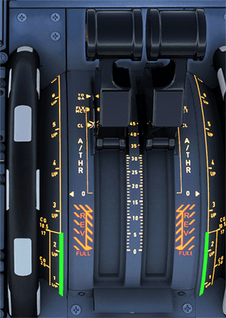 Thrust levers in CL detent Thrust levers in CL detent