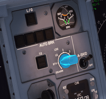 Auto brake selector knob