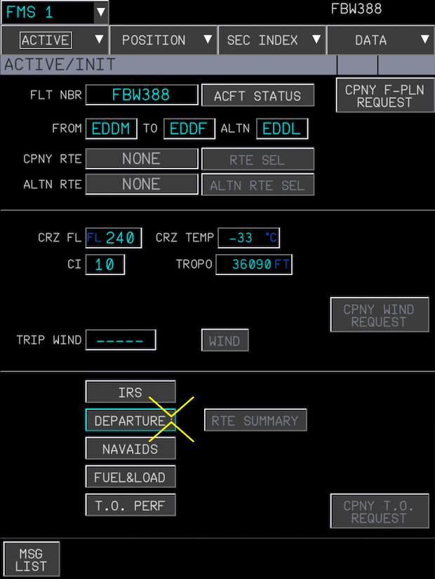 INIT DEPARTURE