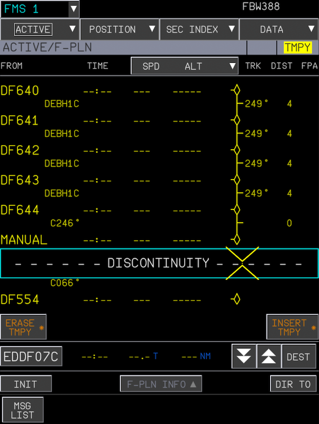 TMPY FPLN DISCONTINUITY